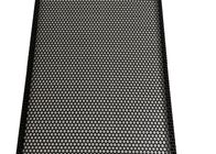Black Hexagonal Perforated Metal Speaker Grill Mesh SS 0.5mm Thickness